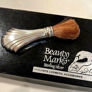 Sterling silver makeup brush